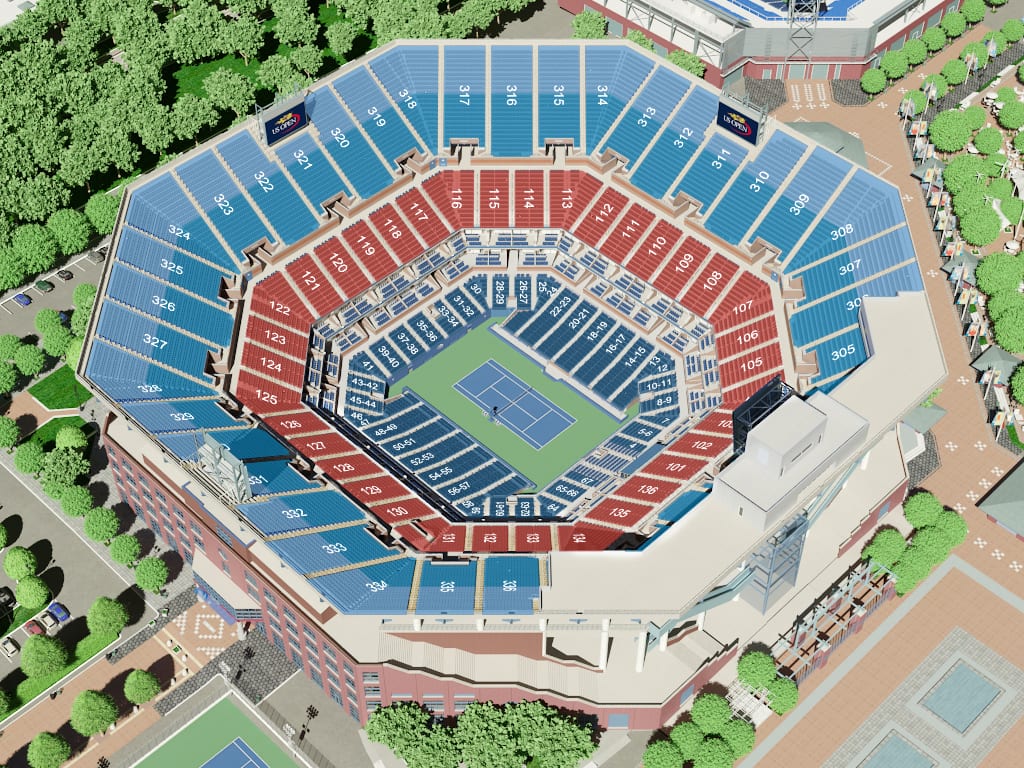 Arthur Ashe Stadium Courtside Seating Chart
